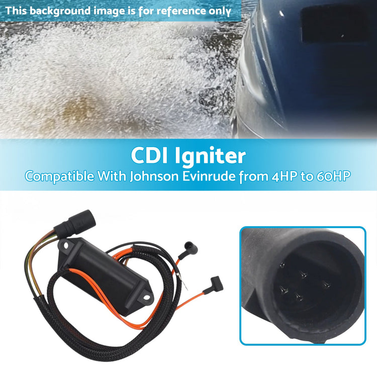 CDI Igniter Suitable For Johnson Evinrude 15HP 20HP 25HP 1985-1988 586697-2