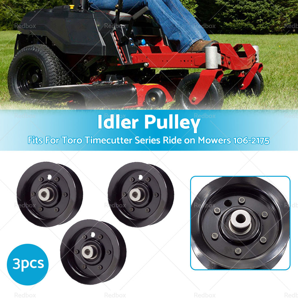 3x Idler Pulley For Toro Timecutter Series  Z4200 Z5000 Ride on Mowers 106-2175-1
