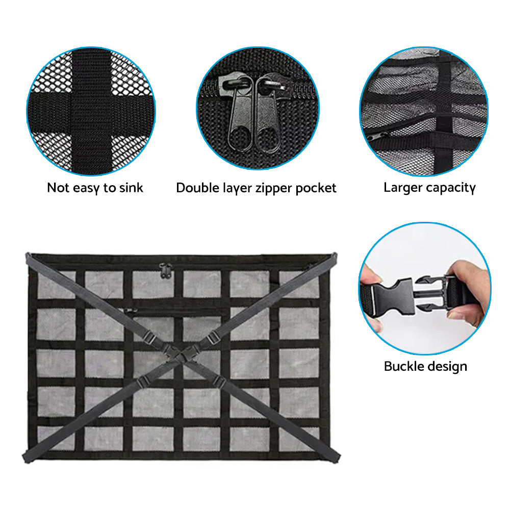 Universal Car Ceiling Storage Net Suitable For Car Roof Cargo – Mesh Storage Bag for Campervan-2