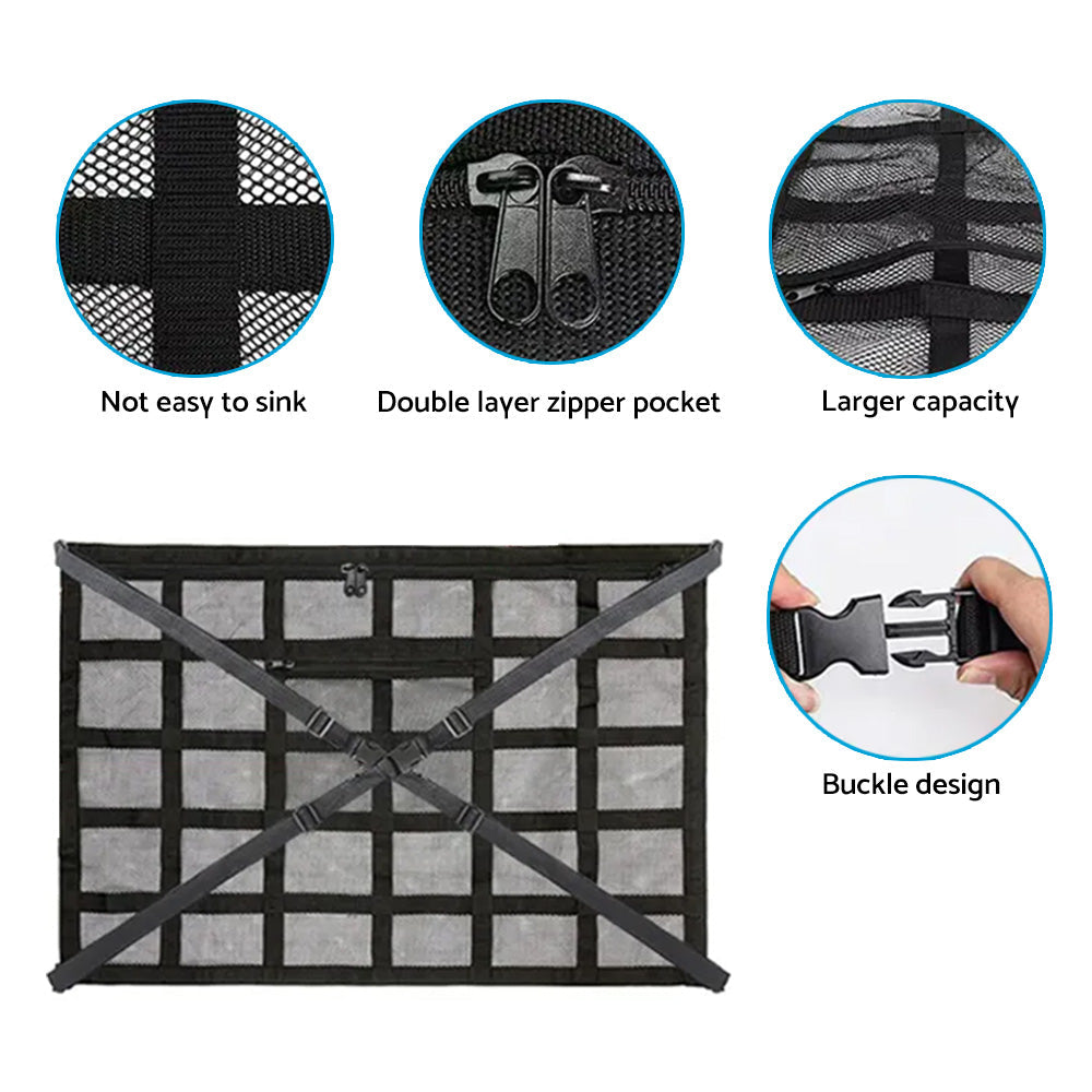 Universal Car Ceiling Storage Net Suitable For Car Roof Cargo – Mesh Storage Bag for Campervan-2