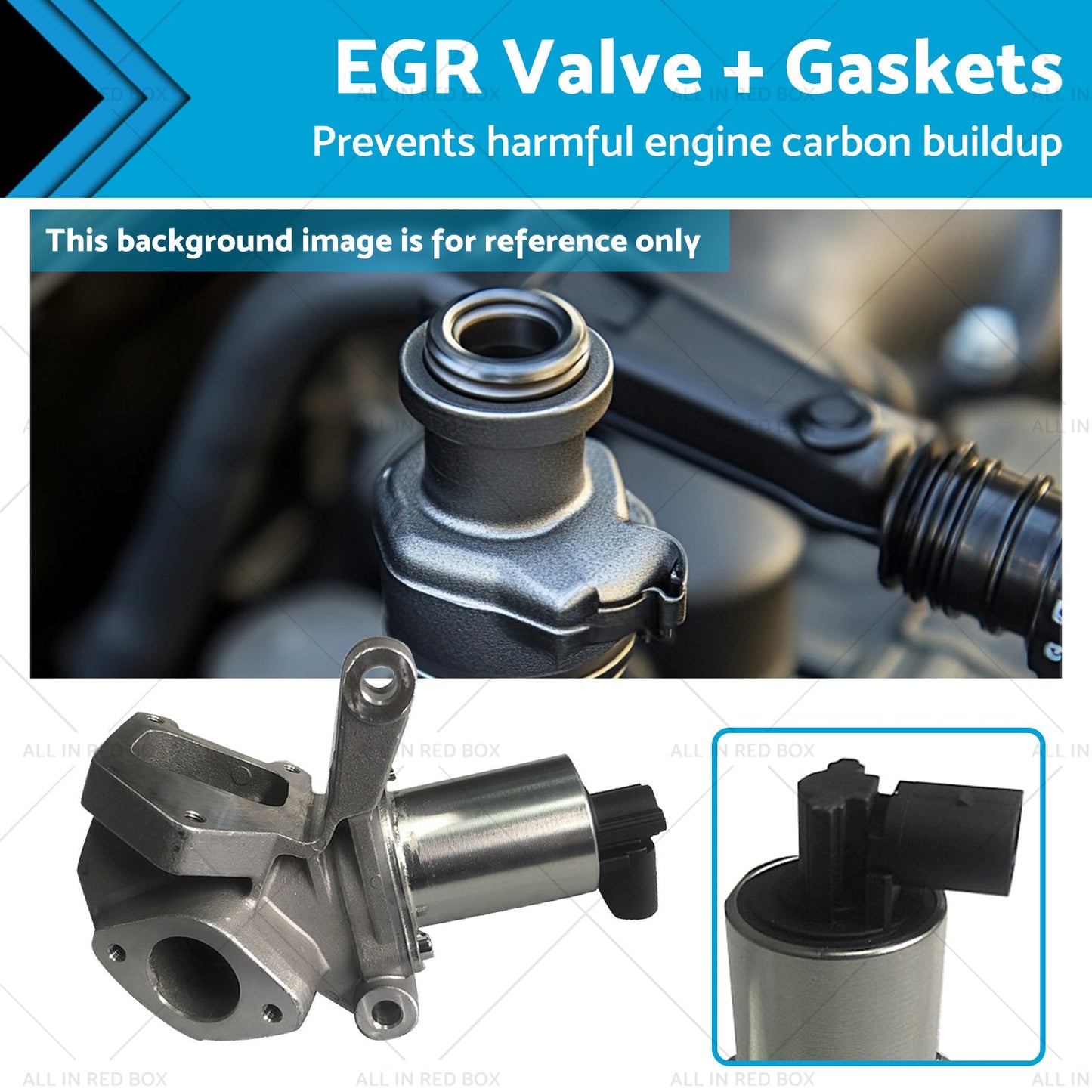 EGR Valve + Gaskets Suitable For Ssangyong  	Kyron SUV 2.0 2.7 Xdi 4x4 2006-2012-2