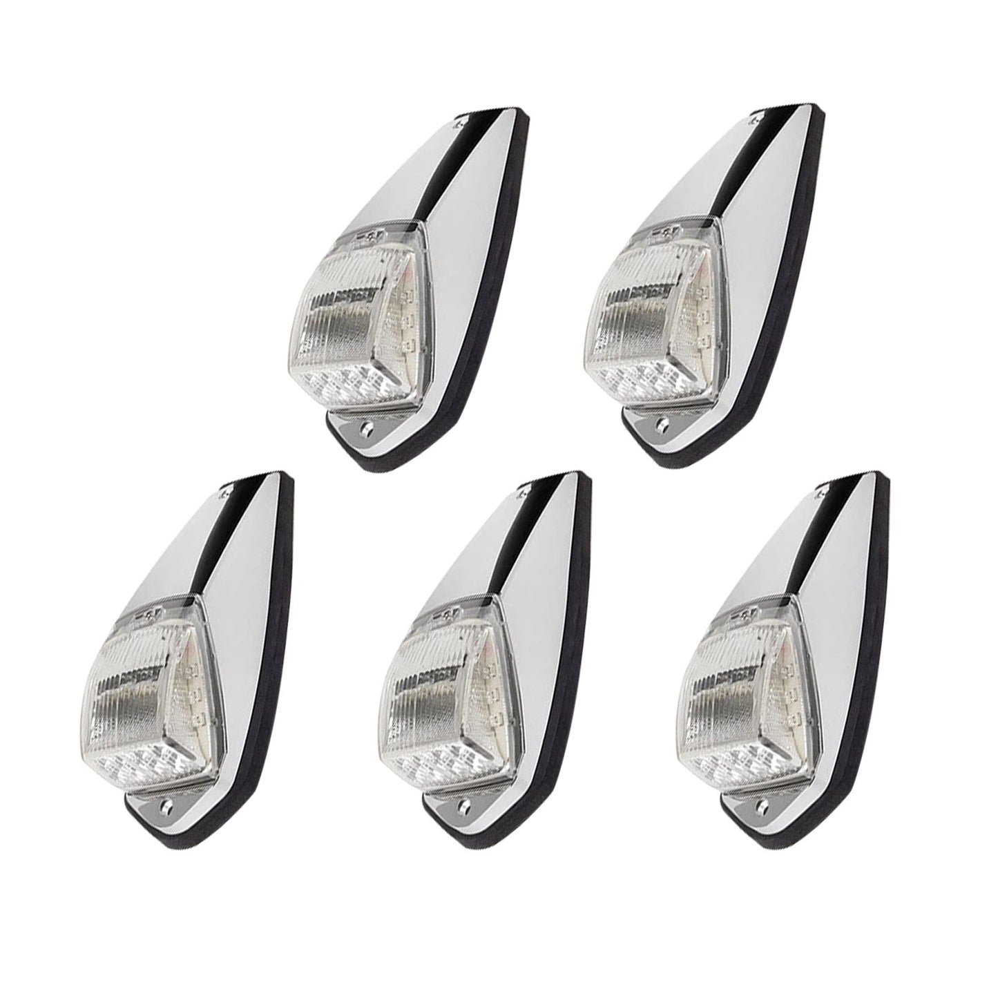5pcs 12V LED Cab Marker Top Roof Light Suitable For Trucks Peterbilt Kenworth - Frazy's Auto Parts