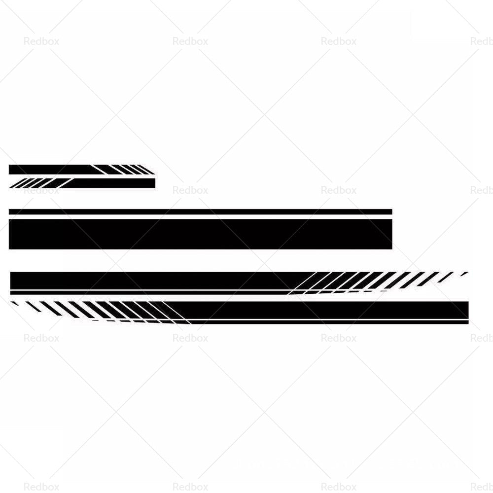 5x Car Side Body Sticker Vinyl Hood Roof Decals Racing Long Stripe Universal - Frazy's Auto Parts