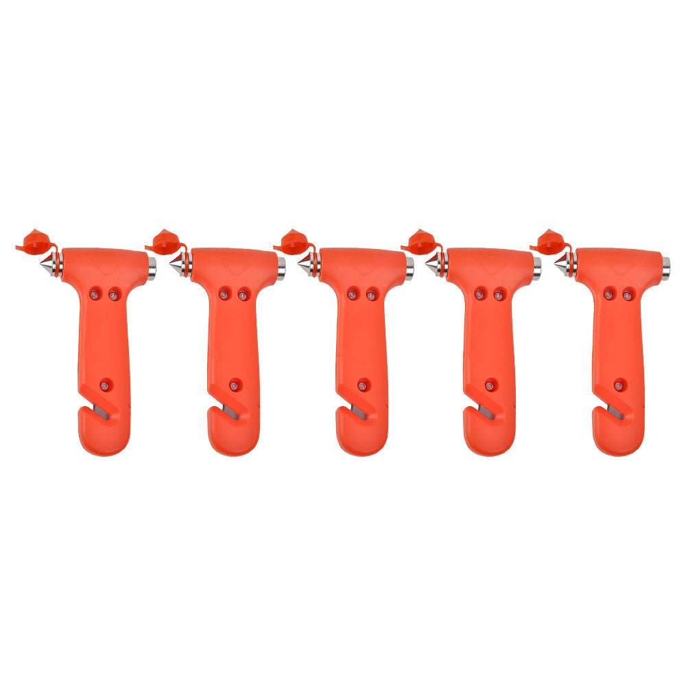 5x Emergency Safety Hammer & Window Breaker Tool Suitable For Car, Bus & Glass Cutting 2 - in - 1 - Frazy's Auto Parts