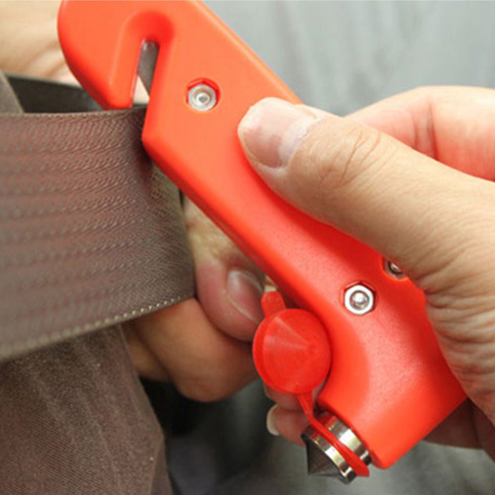 5x Emergency Safety Hammer & Window Breaker Tool Suitable For Car, Bus & Glass Cutting 2 - in - 1 - Frazy's Auto Parts
