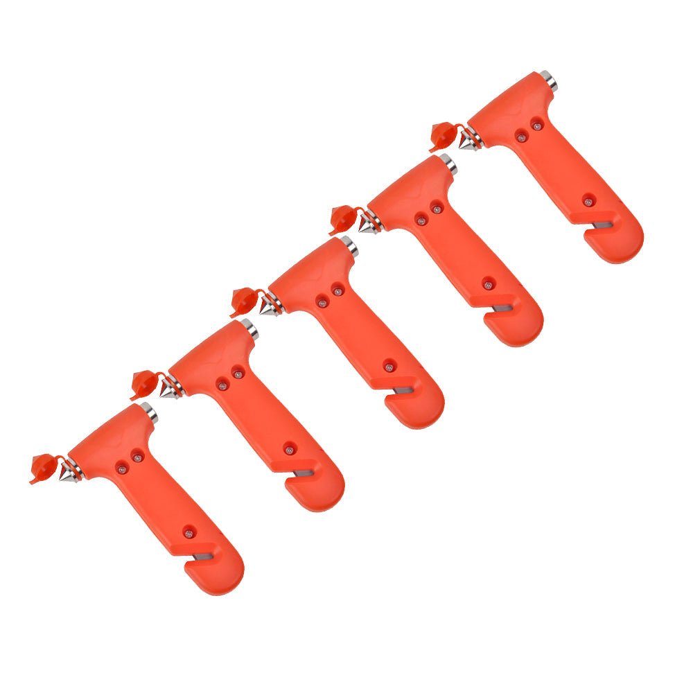 5x Emergency Safety Hammer & Window Breaker Tool Suitable For Car, Bus & Glass Cutting 2 - in - 1 - Frazy's Auto Parts