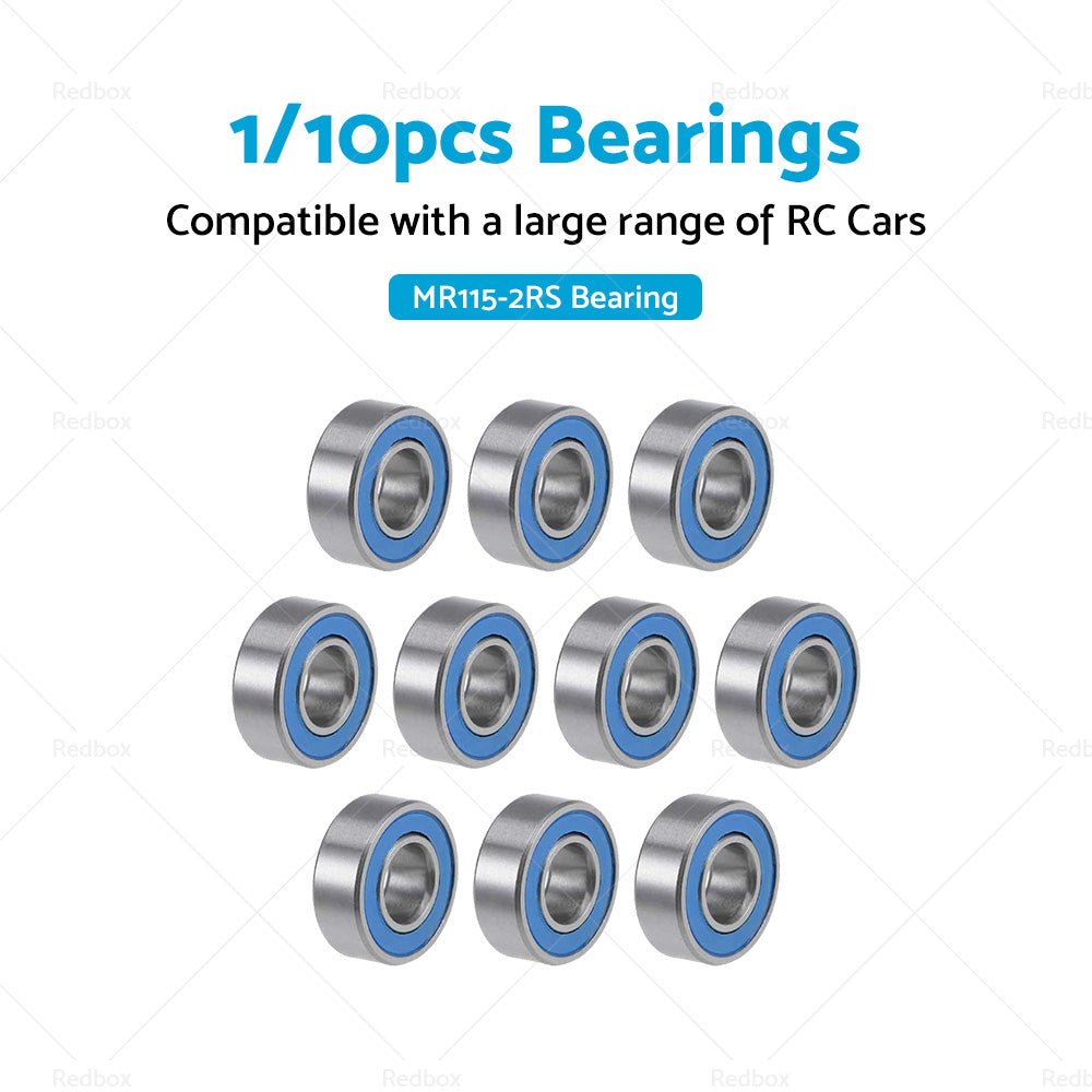 5x11x4mm Bearings Suitable for RC Tamiya 1150 HPI Savage Traxxas Axial Losi MR115 - 2RS - Frazy's Auto Parts