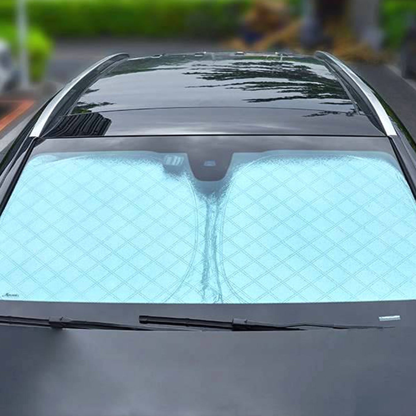 6 - Layer Windscreen Sun Shade With UV Protection Suitable For Tesla Model Y 2020 - 2024 - Frazy's Auto Parts