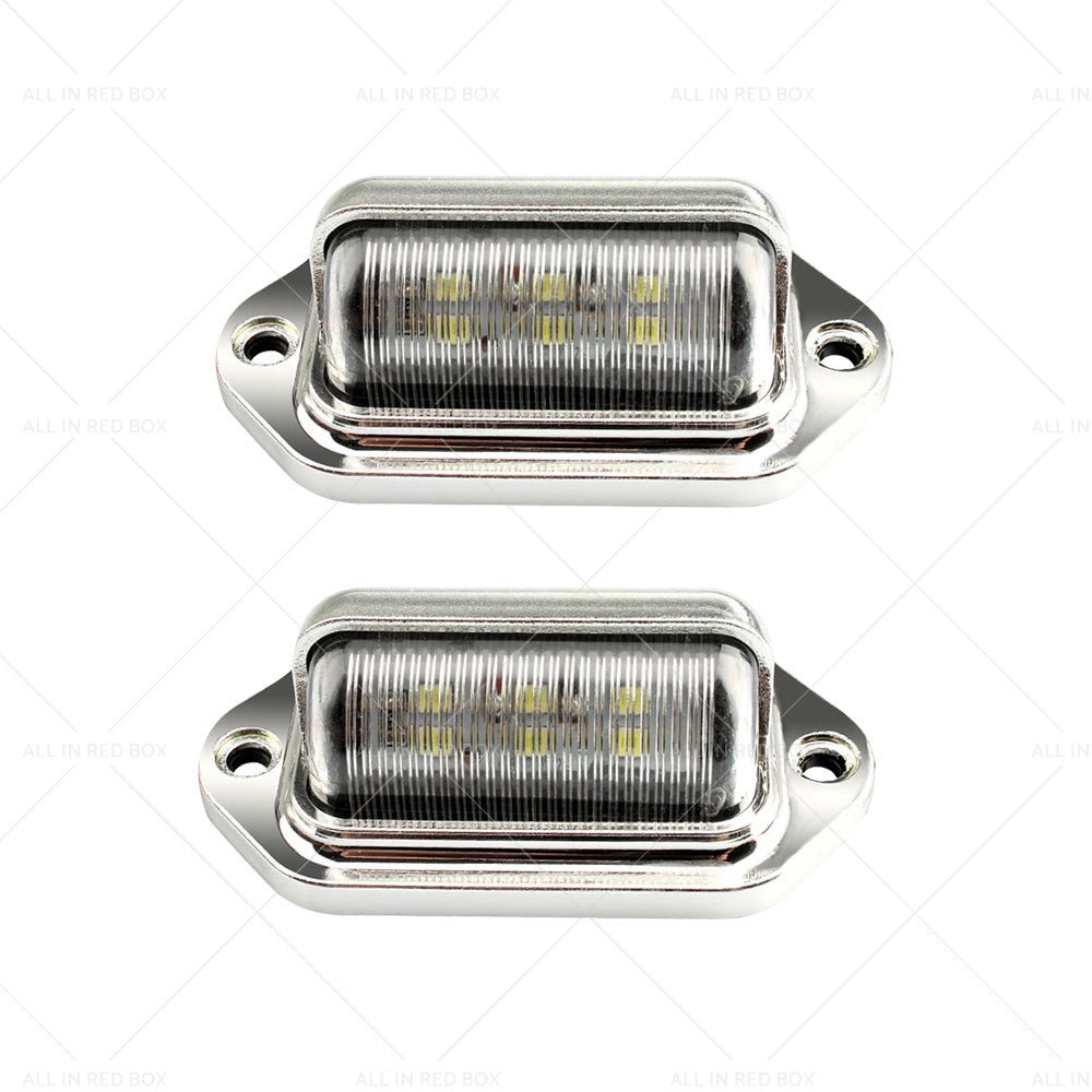 6 LED License Number Plate Light Lamps Suitable for Truck SUV Trailer Lorry - Frazy's Auto Parts