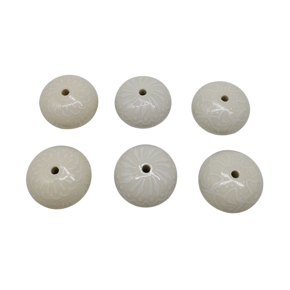 6 Pcs Cupboard Door Knobs Handles Drawer Pull Vintage Ceramic Knob Shabby Chic - Frazy's Auto Parts