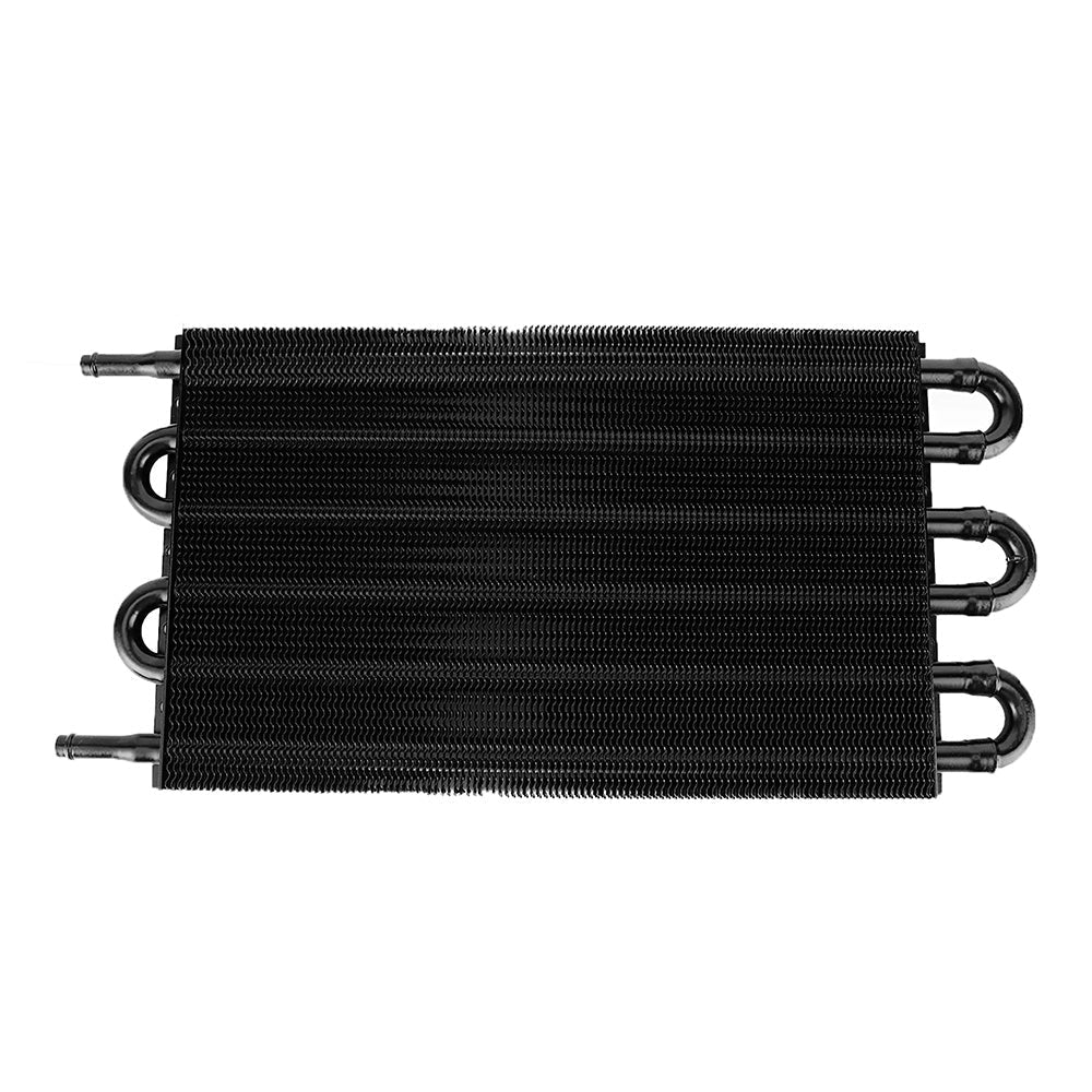 6 Row 6 AN Transmission Oil Cooler Auto Manual Radiator Converter Kit Universal - Frazy's Auto Parts