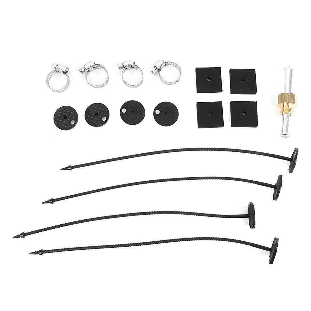 6 Row 6 AN Transmission Oil Cooler Auto Manual Radiator Converter Kit Universal - Frazy's Auto Parts