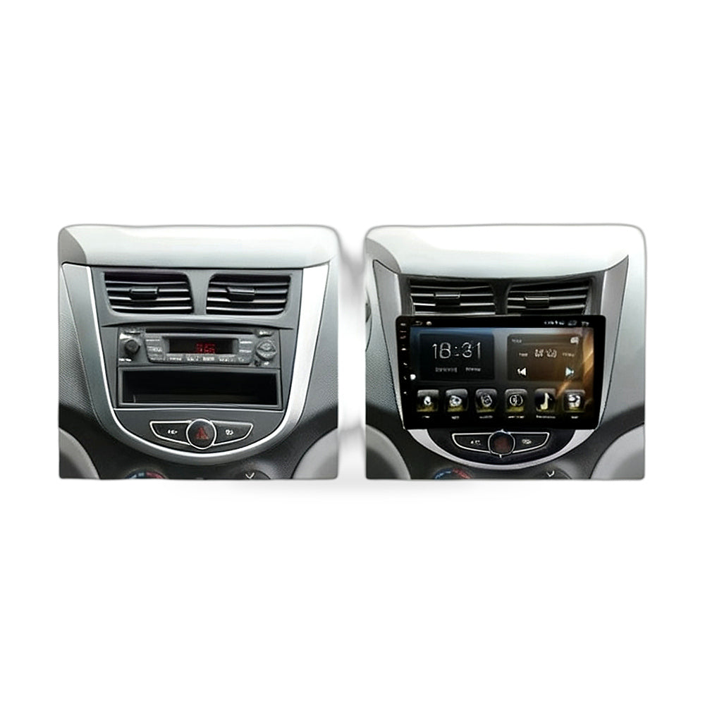 适用于现代Verna 10-15的跨境安卓大屏导航 蓝牙 倒车影像 Carplay-4