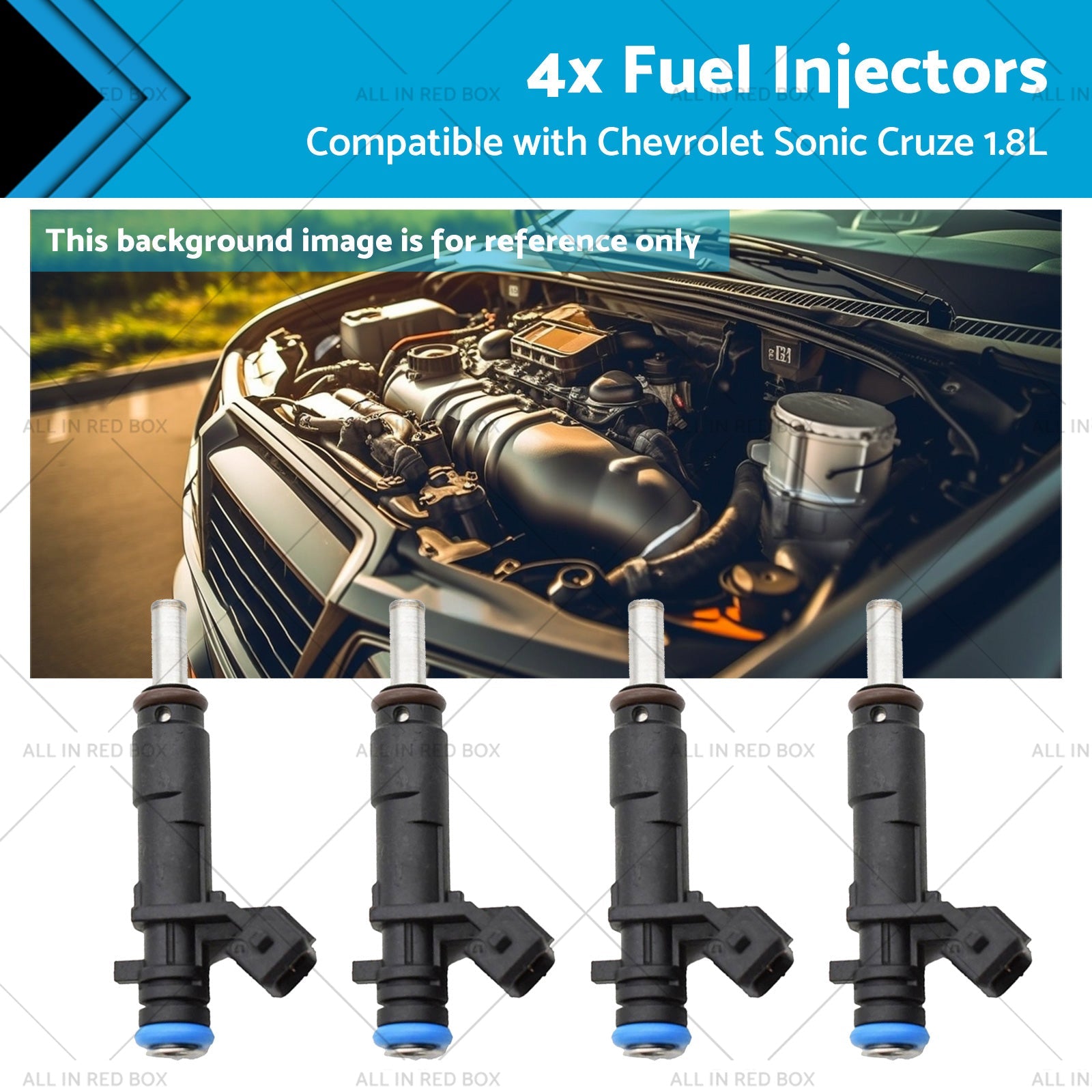 4x Fuel Injectors Suitable For Chevrolet Sonic / Cruze 1.8L 2011-2016 55570284 / 2173433-0