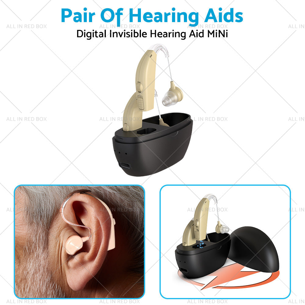 Rechargeable Digital Hearing Aid Severe Loss Ear Aid HIGH-POWER Sound Amplifier-3