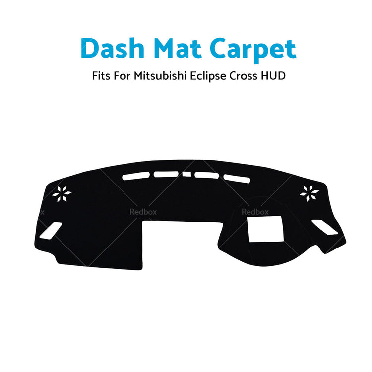 Dash Mat For Mitsubishi Eclipse Cross 2017-New with HUD Dashboard Cover Black-2