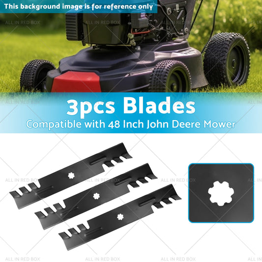 Blade Set for 48-Inch Mower Suitable For John Deere 155C / LA130 / LA140 Gx21784 / Gx21786 / GY20852-0