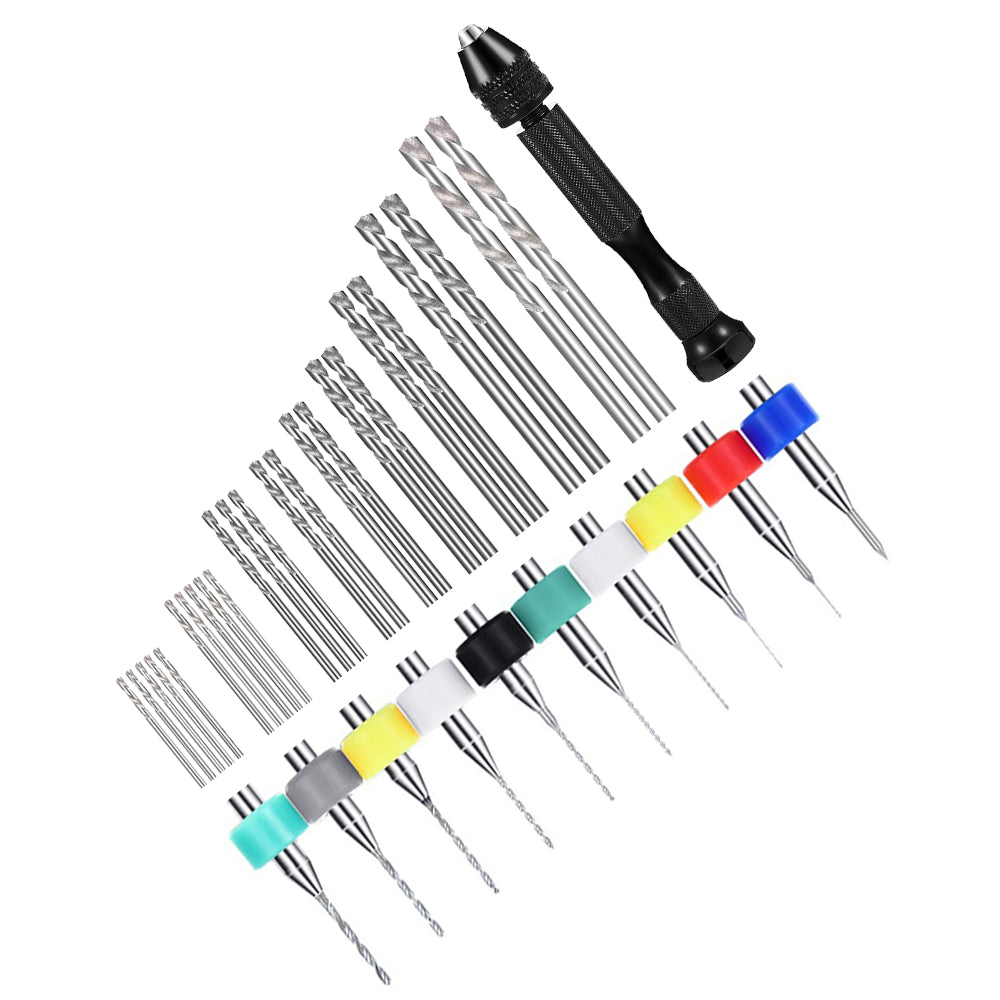 59-Pcs Mini Twist Drill Bit Set Suitable For DIY Micro Hand Drilling, Model Craft & Woodwork-2
