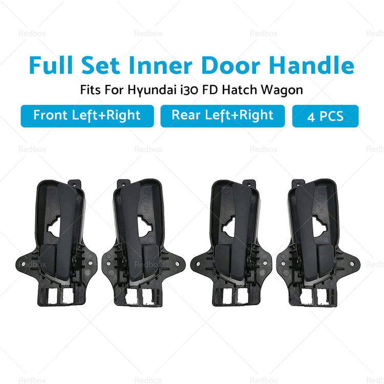 4X Front Rear Left Right Inner Door Handle For Hyundai i30 FD Hatch Wagon 07-12-3