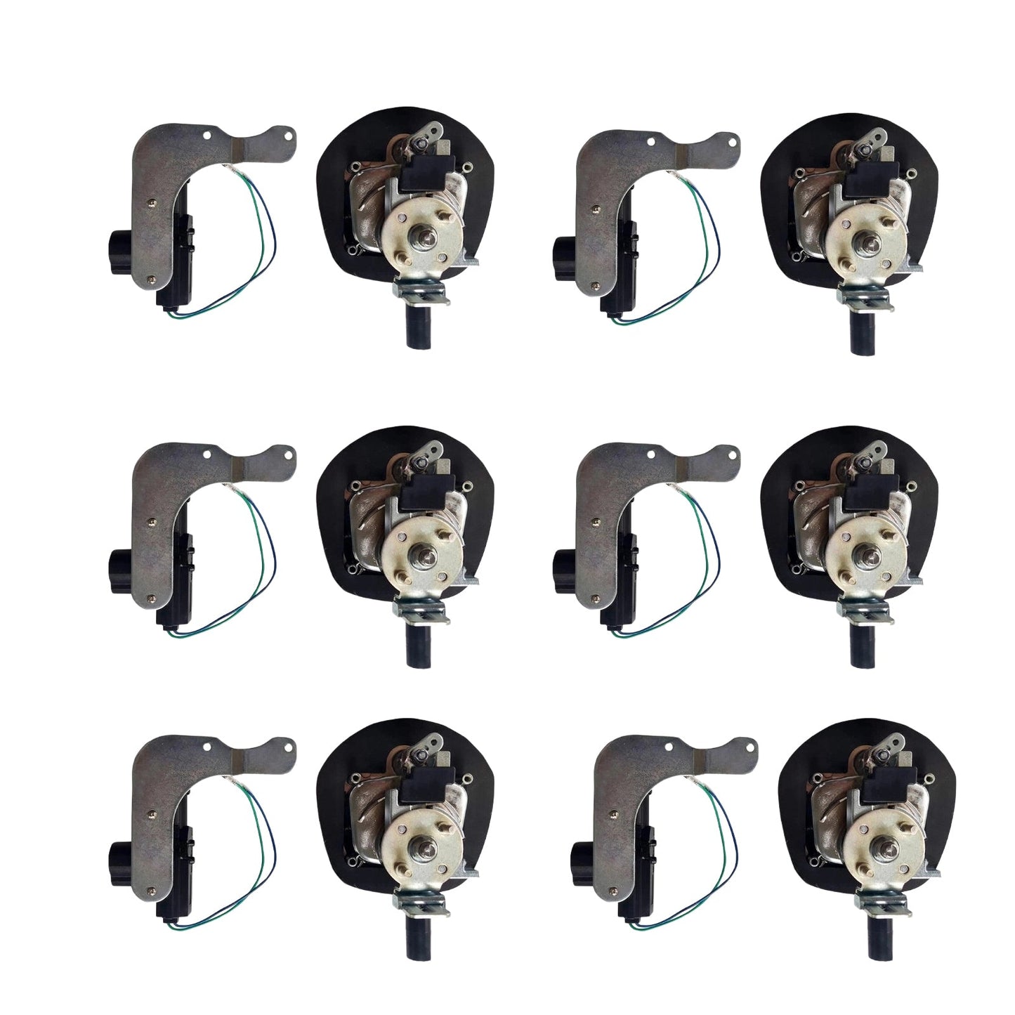 6x Chrome Power Operated Recessed Folding Whale Tail T-Lock Handle Set Suitable For Toolbox-3