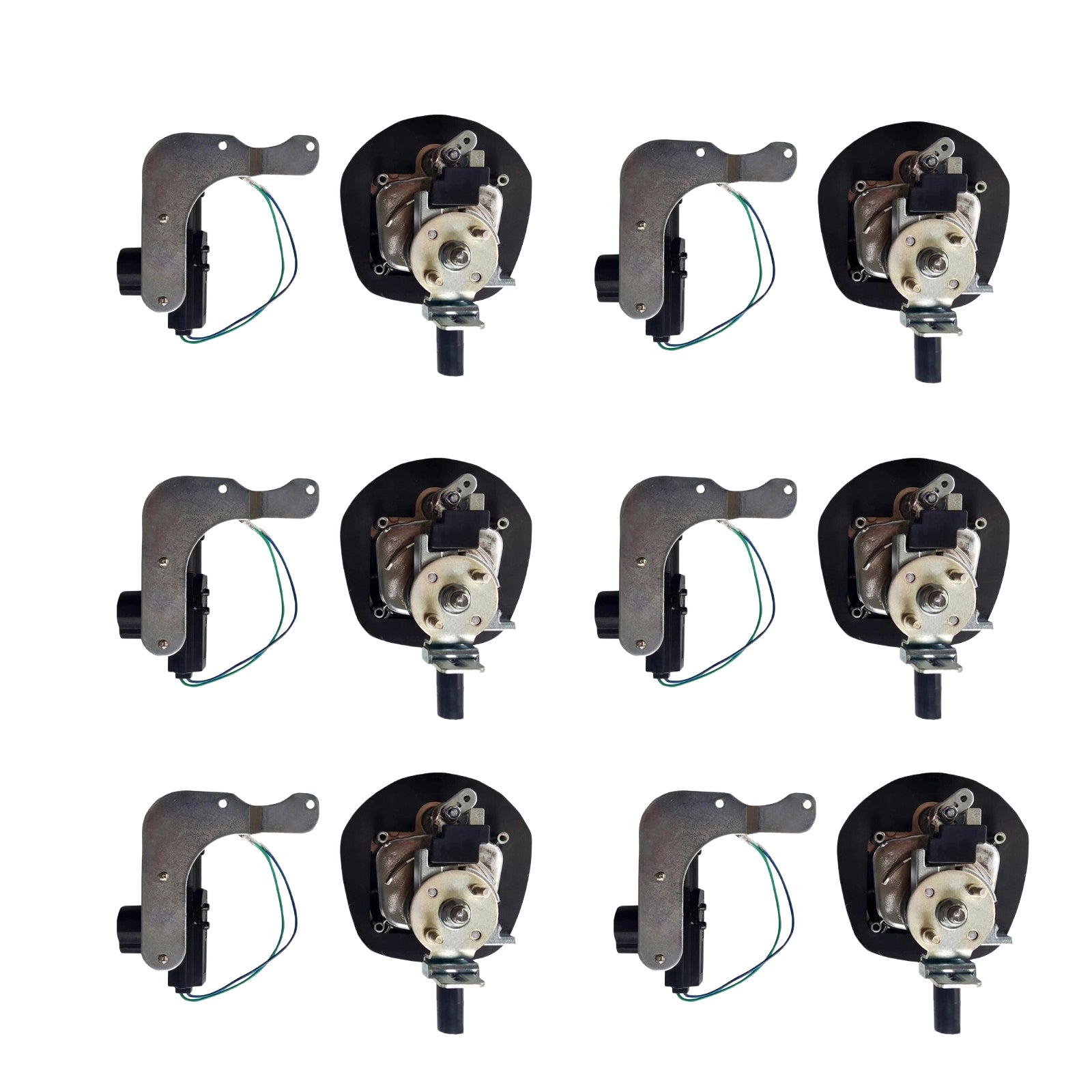 6x Chrome Power Operated Recessed Folding Whale Tail T-Lock Handle Set Suitable For Toolbox-3