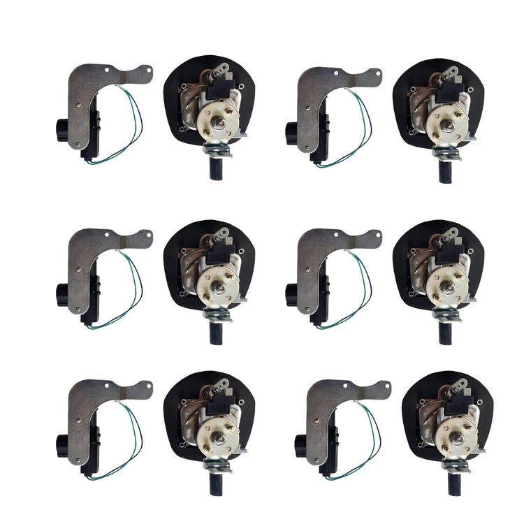 6x Chrome Power Operated Recessed Folding Whale Tail T-Lock Handle Set Suitable For Toolbox-3