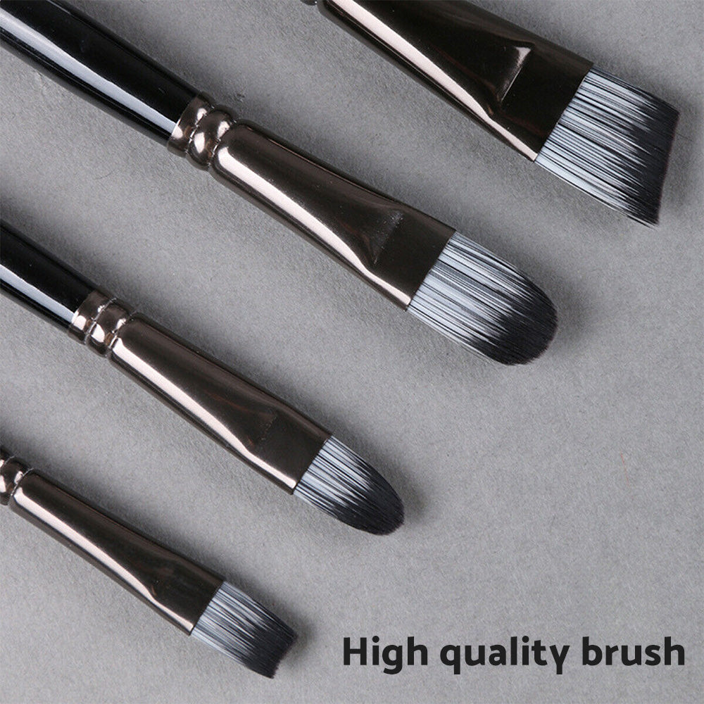 Artist Paint Brush Set 19x Suitable For Watercolour, Acrylic, and Oil Painting with Sponge Brushes-2