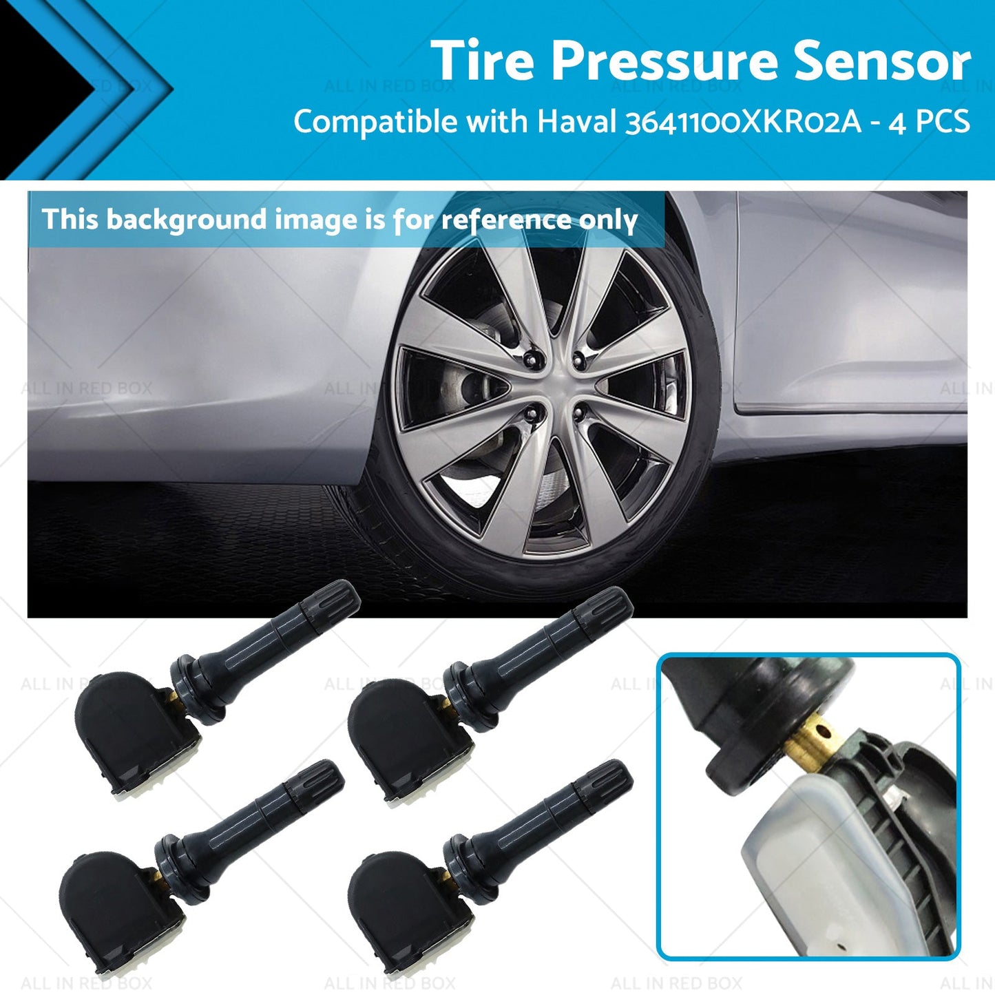 4x Tire Pressure Sensor Suitable For Haval F7 / Dargo / H9 / Jolion 3641100-XKR02A-0