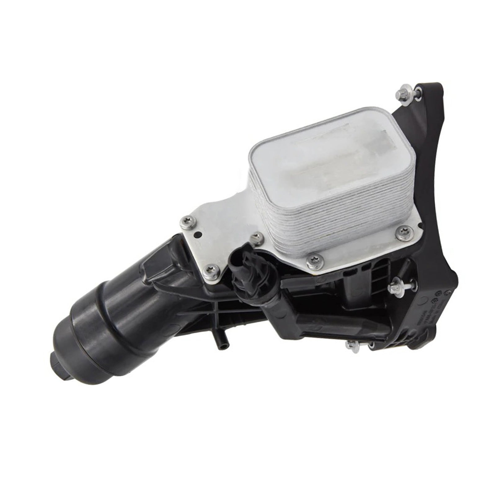 Black Engine Oil Cooler Filter Housing Suitable For BMW F20 / F22 / F30 / G30 / G32-0