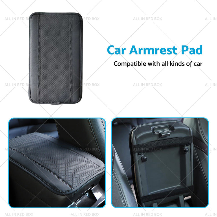 Universal Car Armrest Cushion Cover Center Console Box Pad Protector Accessories-4