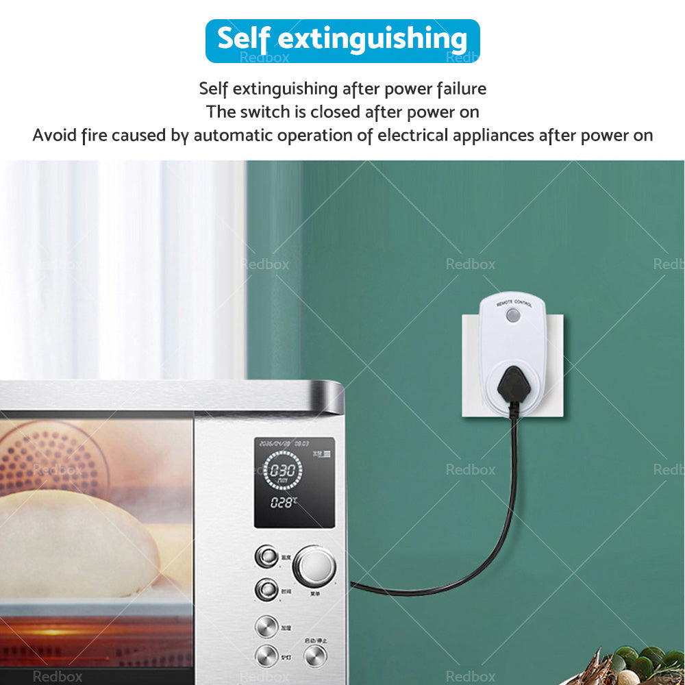1 or 5 Pack Home Wireless Power Switch Mains Sockets  and  Remote Controllers AU Plug-2