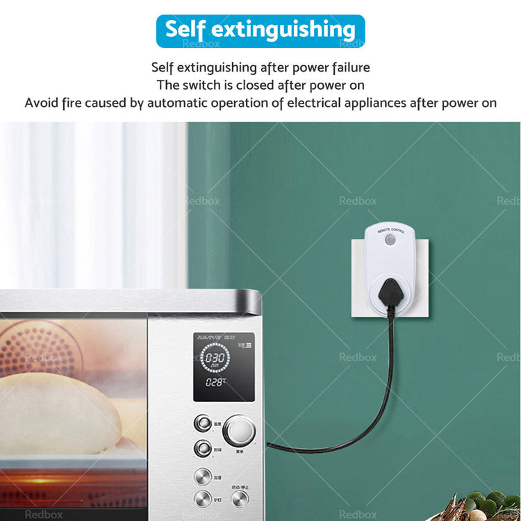 5 Packs Home Wireless Power Switch Mains Sockets & 2x Remote Controllers AU Plug-1