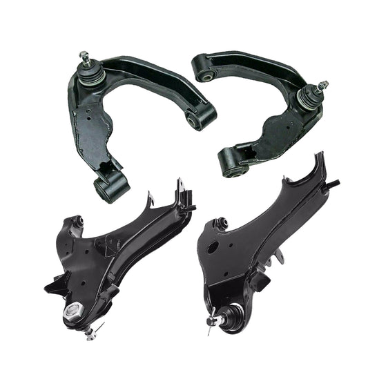 Front Upper & Lower Control Arms 2x Suitable For Nissan Navara D22 4WD 1997-2015-0