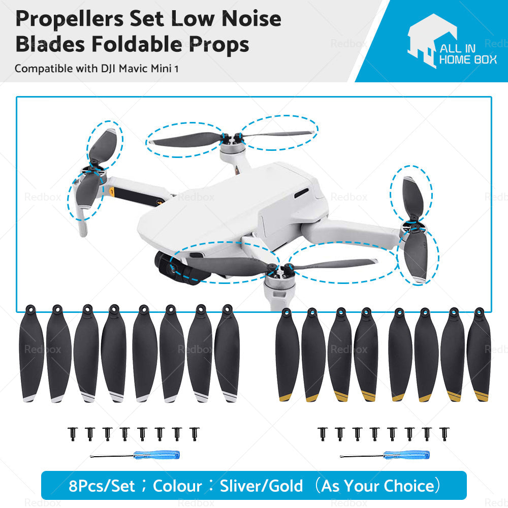 8x Foldable Low-Noise Propeller Blades Set Suitable For DJI Mavic Mini 1-0
