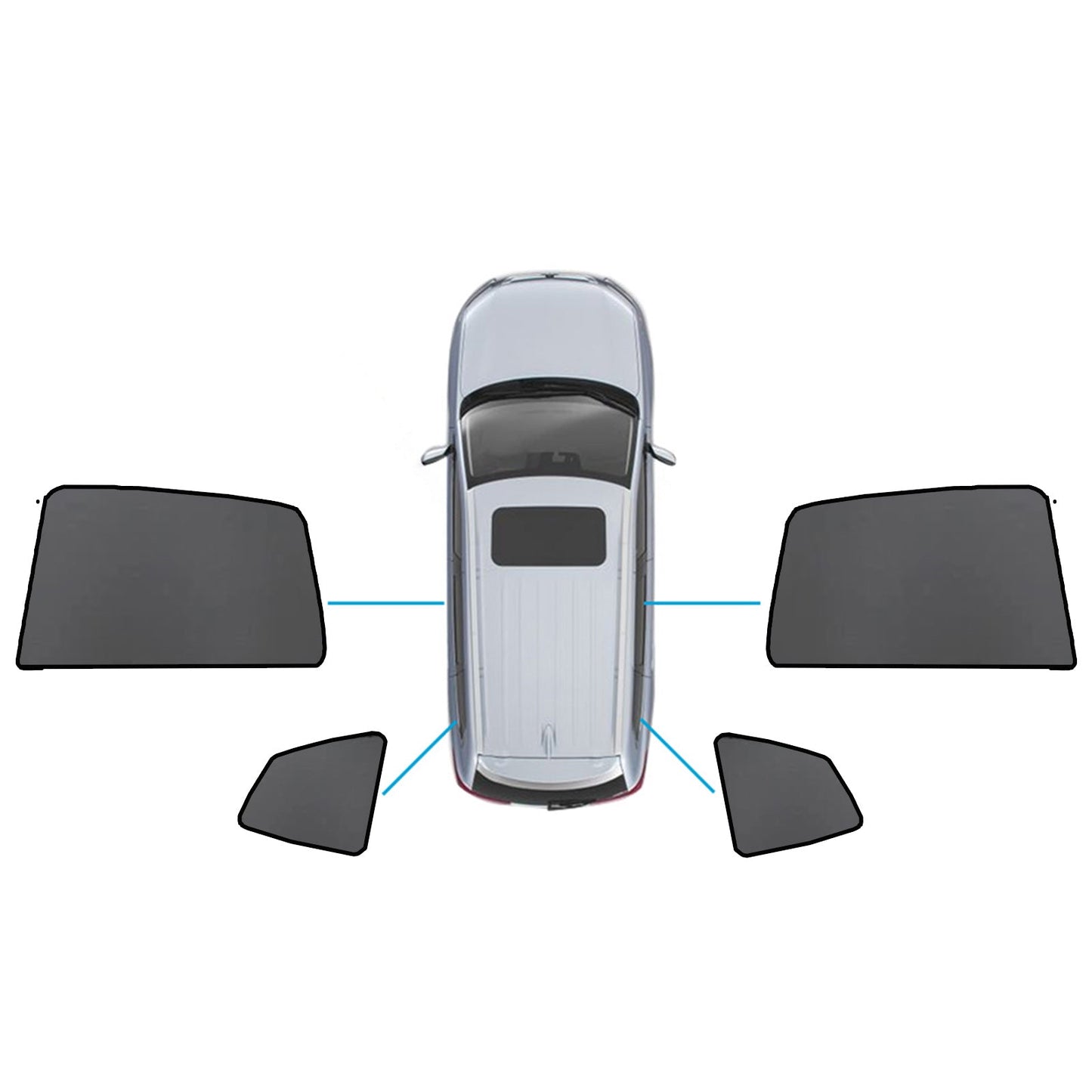 Car Window Sun Shades Magnetic Mesh Sun Blind Front & Rear Suitable For BMW X3 F97 2017-On-3