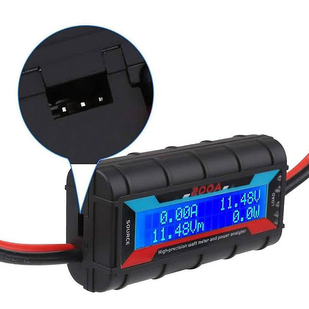 Digital Watt Meter 2x 200A Suitable For Solar / Caravan With Anderson Style Plug-2