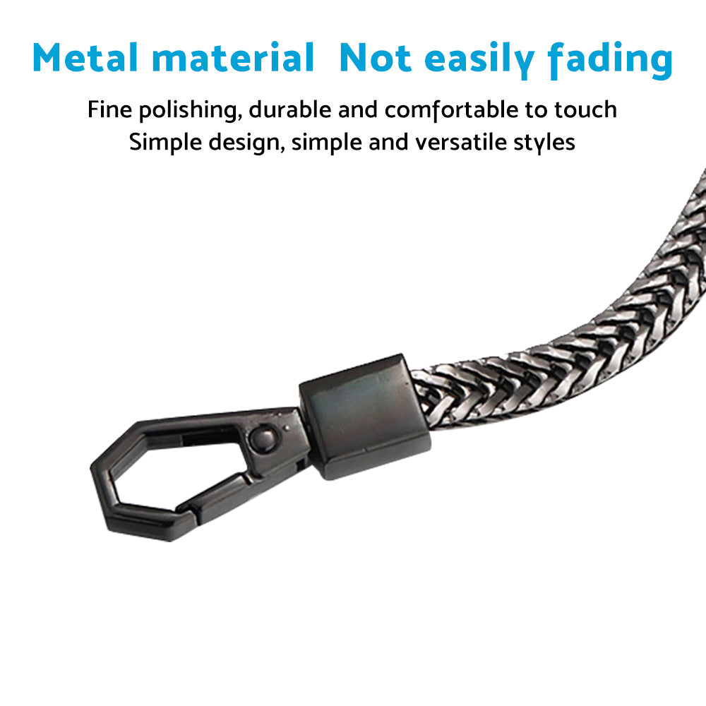NEW Alloy Black Link Biker Trucker Punk Wallet Chain 16inch 40cm Long-3