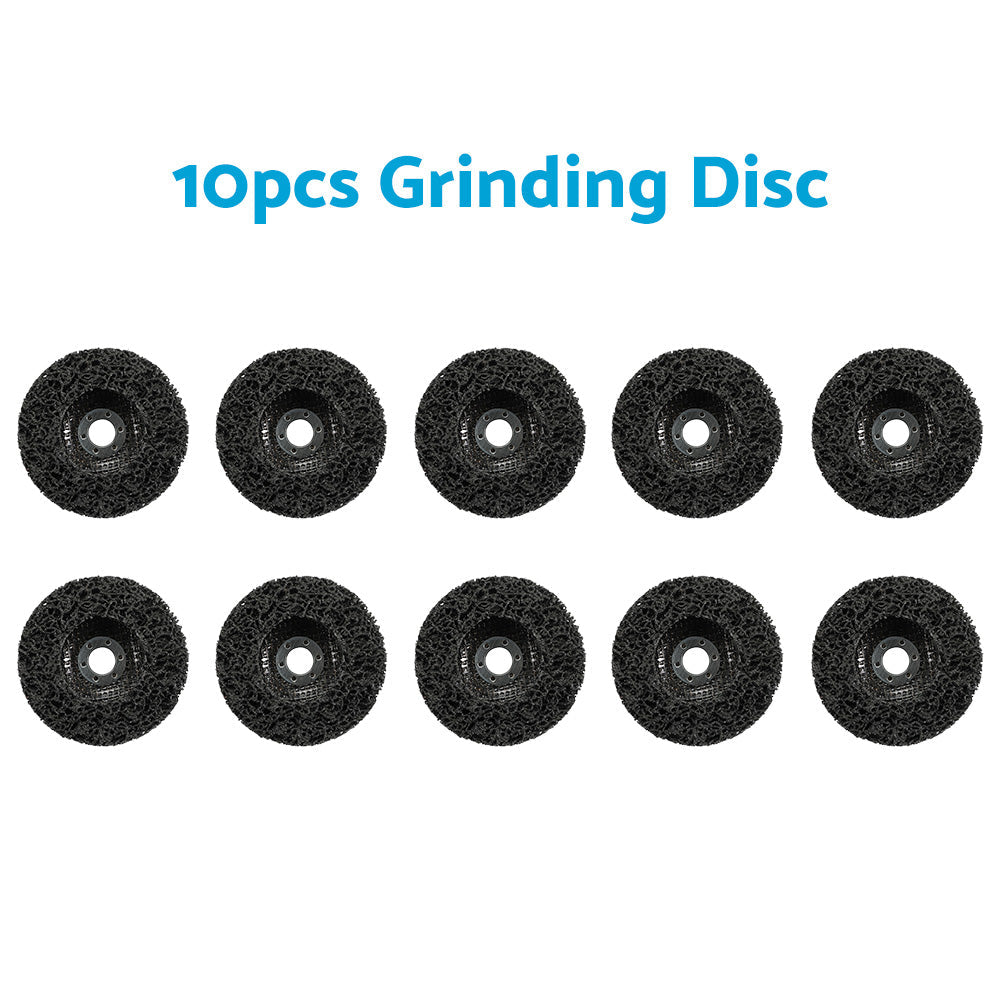 5/10PCS 100mm Poly Strip Disc Wheel Paint Rust Removal Clean Angle Grinder Black-1