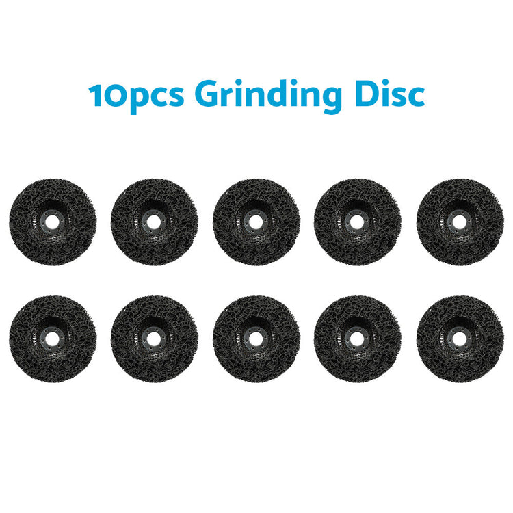 5/10PCS 100mm Poly Strip Disc Wheel Paint Rust Removal Clean Angle Grinder Black-1