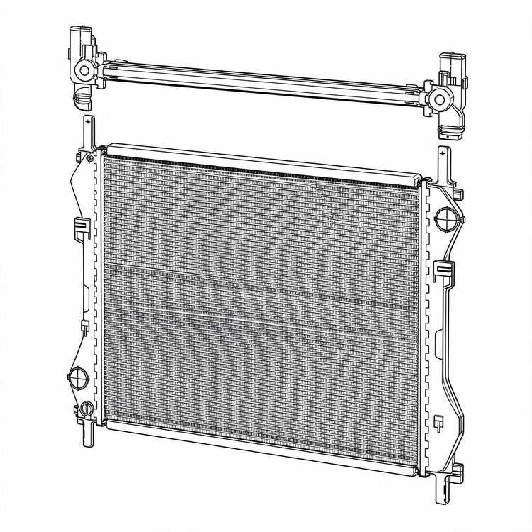 Radiator Suitable for Ford Transit VH VJ 2.4L 2000-2006 Auto Manual 620mm-1