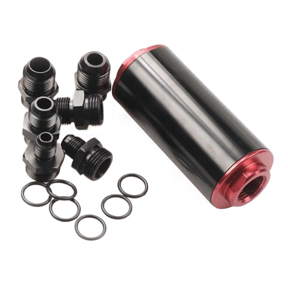 Universal Car 100 Micron AN6 AN8 AN10 Aluminum High Flow Fuel Inline Petrol Filter Suitable For Most Fuel Systems-4