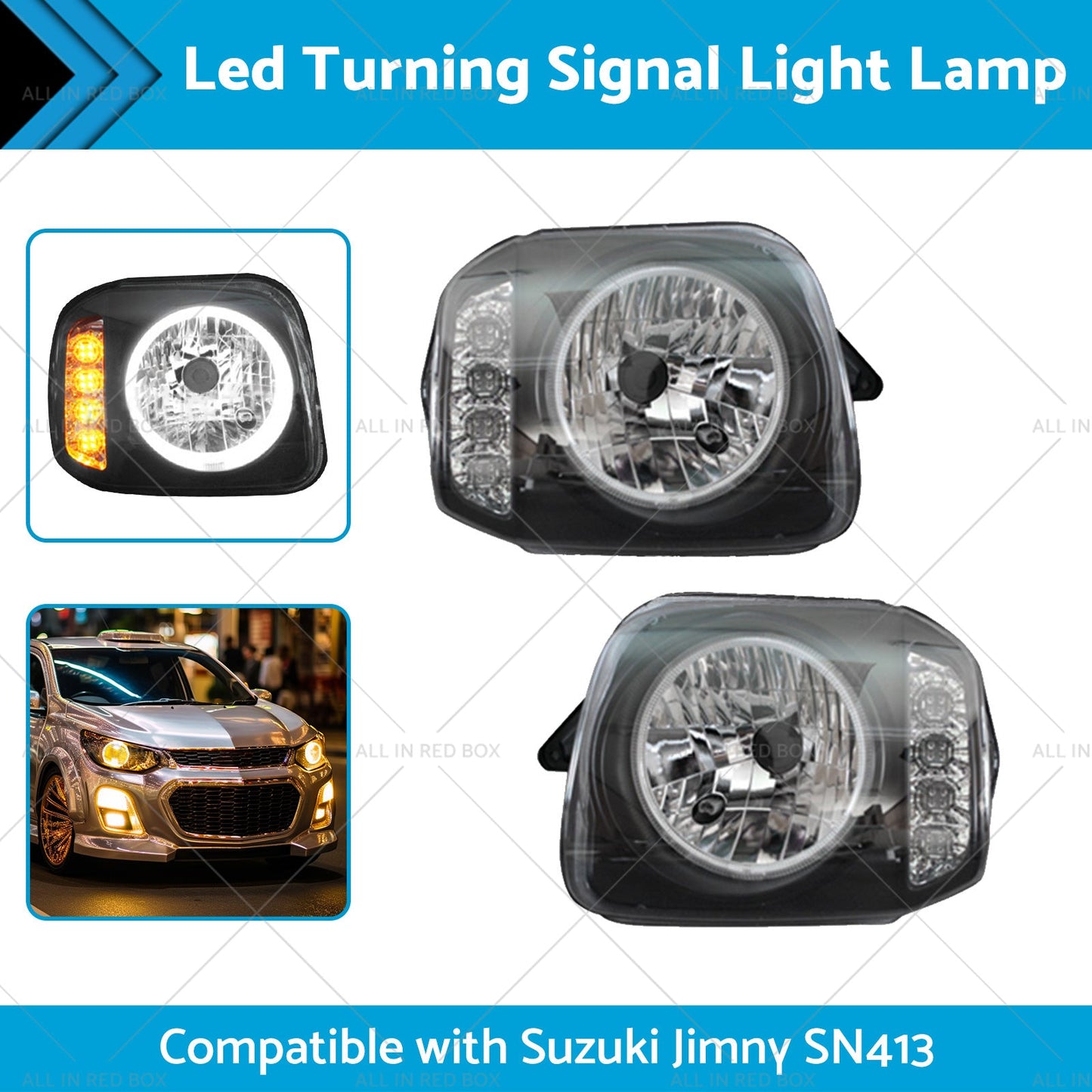 Led Turning Signal Light Lamps  Angel Eyes  Suitablefor Suzuki Jimny SN413 98-17-1