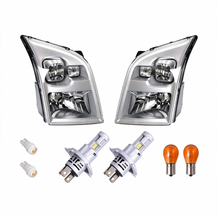 Headlight Assembly LHD with LED Globes Set Suitable for Ford Transit 2014-2023-1