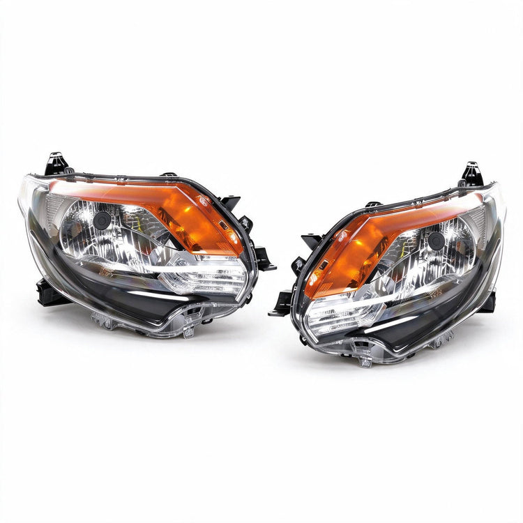 Head Light AM Halogen Black Lower Bezel RHD Set LH RH Suitable for Mitsubishi-0