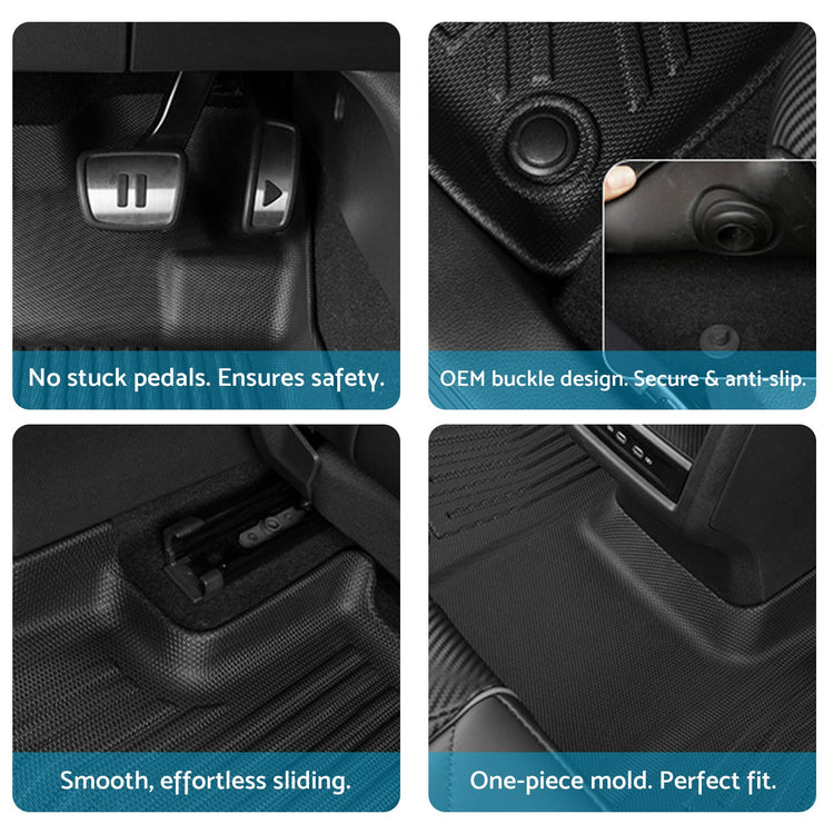 Floor Boot Mats Kit 3D All-Weather Suitable For Nissan X-Trail 22-On T33 e--3