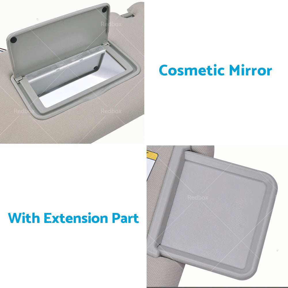 Right & Left Interior Sun Visor Shade Grey Suitable For Nissan Pathfinder R52 2013-2018-1