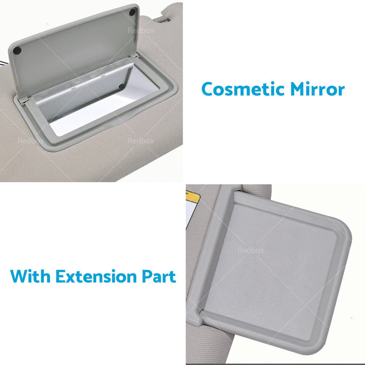 Right & Left Interior Sun Visor Shade Grey Suitable For Nissan Pathfinder R52 2013-2018-1