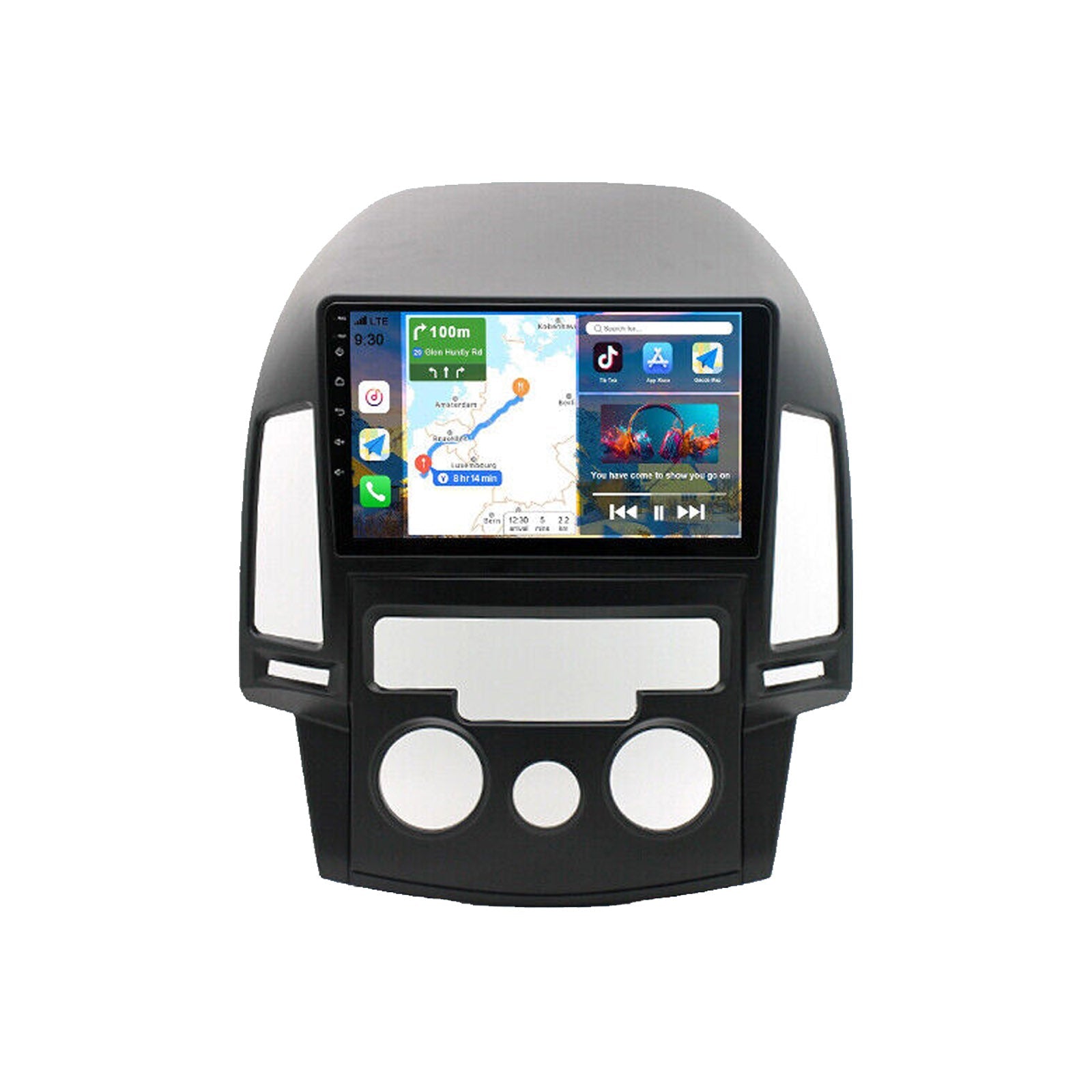 In-Dash Units Android 13 Stereo GPS CarPlay Suitable For Hyundai i30 2006-2011-0