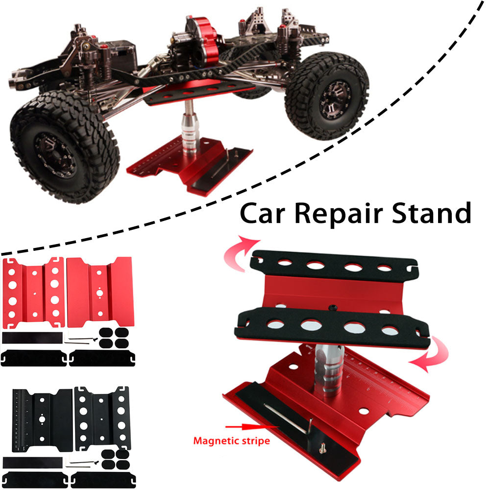 Alloy RC Car Stand Work Station Repair Platform 360 Rotation 1/10 1/8 Model Car-1