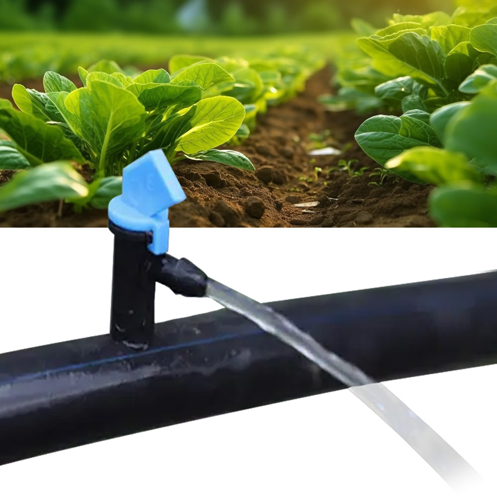 100PCS Drip Flag Emitter Flag Dripper for Garden Drip Irrigation Dropper 8L H-1